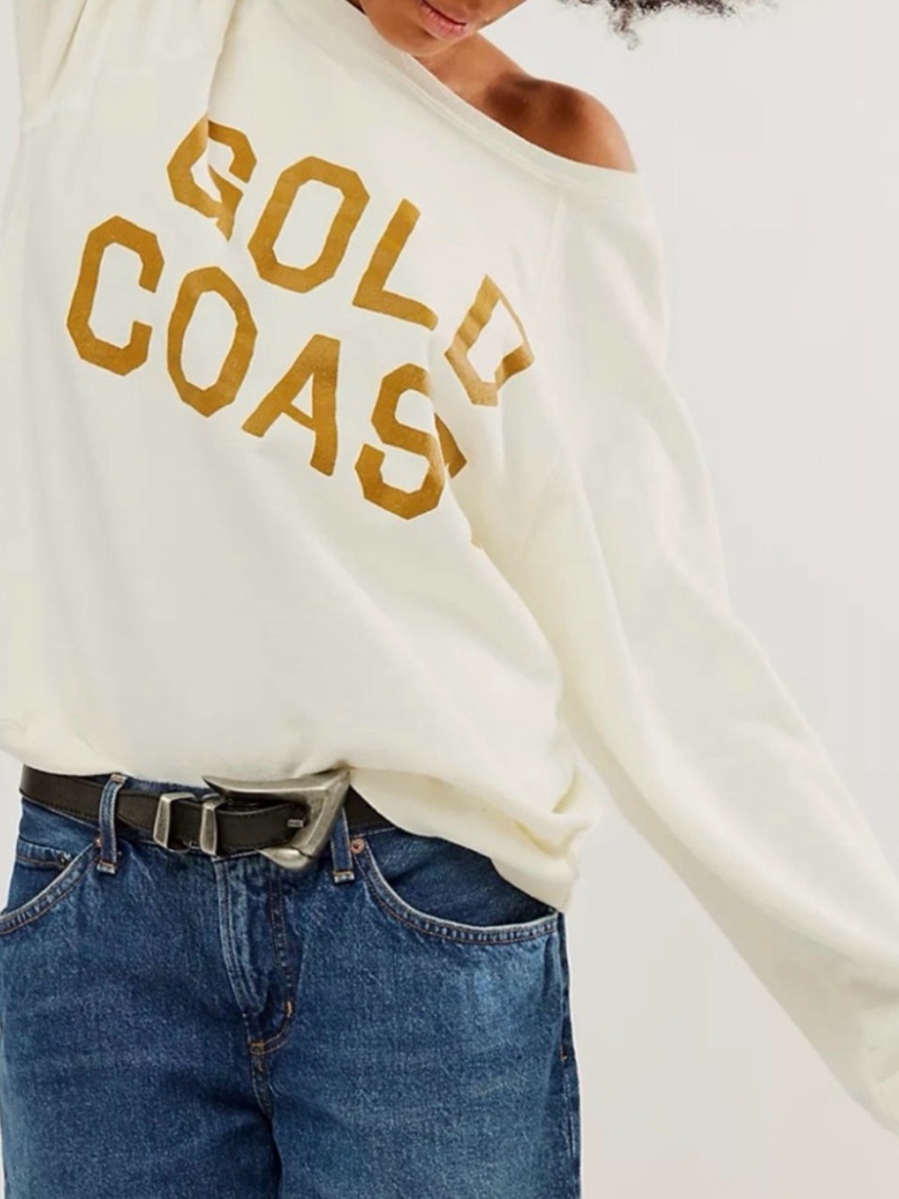 Free People Original Retrobrand Gold Coast Unisex Sweatshirt